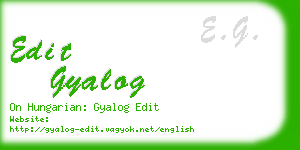 edit gyalog business card